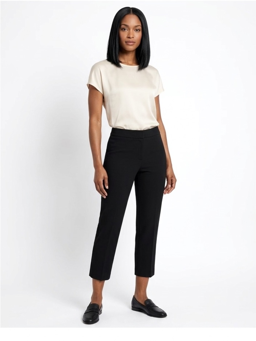 Alfani black cropped pants